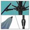 California Umbrella 9' Bronze Aluminum Market Patio Umbrella, Sunbrella Canvas Cyan 194061337288 - alternate 2